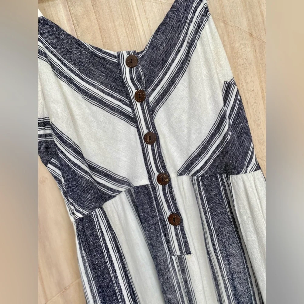 Universal Threads Navy Stripe Sundress Small - Picture 2 of 2